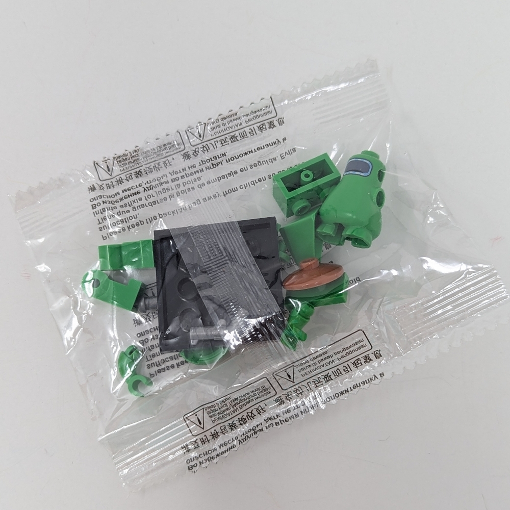 Among Us Building Blocks Mini Figure Green